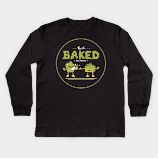 Fresh baked everyday Kids Long Sleeve T-Shirt